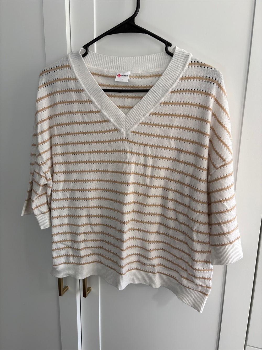 Wiholl back-to-the-office knit top